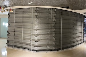 DSI-A4HR ACCORDION Fire Curtain Accordion Staircase