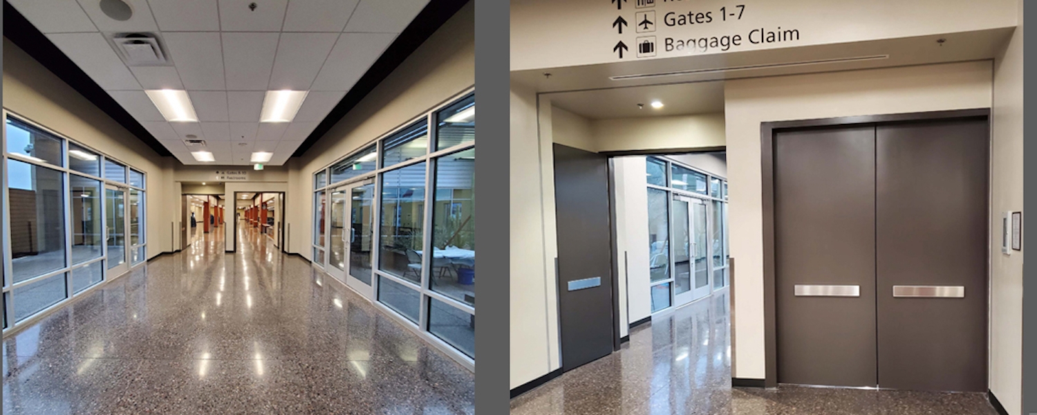 Mesa Airport Cross Corridor Doors