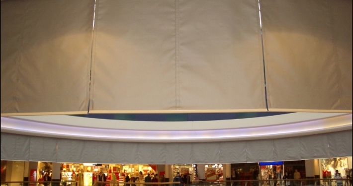 Static Draft Curtain in Mall