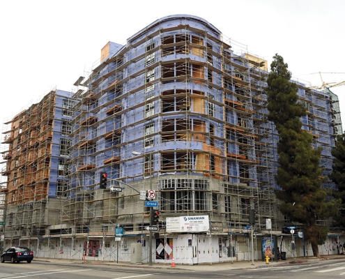 E on Grand in LA – Residential and Retail 7 story building