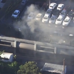 Car dealership building fire in Santa Clara