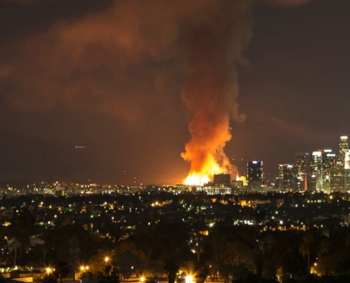 LAFD Commercial Structure Fire