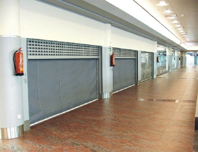 shopping center fire curtains