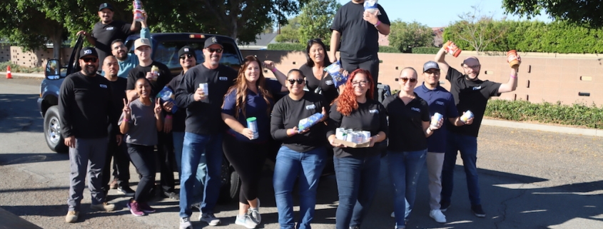 Door Systems staff @ HomeAid OC Food Drive