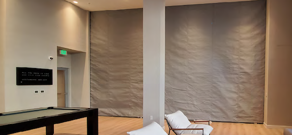 2 Hr. ASTM E119 Rated Deployable Fabric Fire Wall