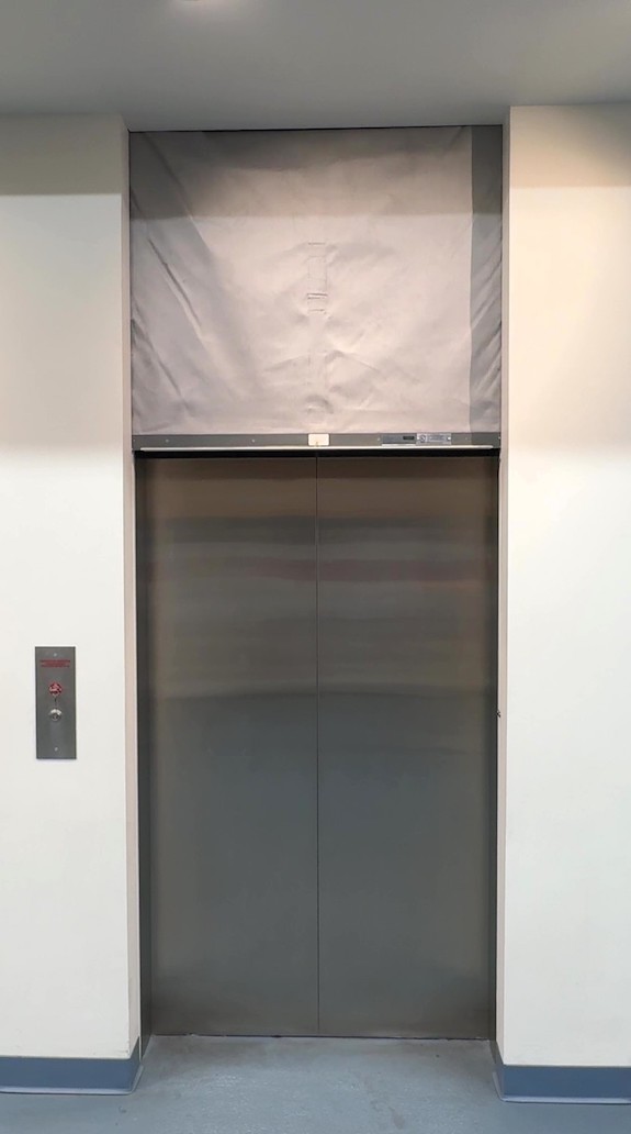 DSI-600 Elevator Smoke Curtain Mock up