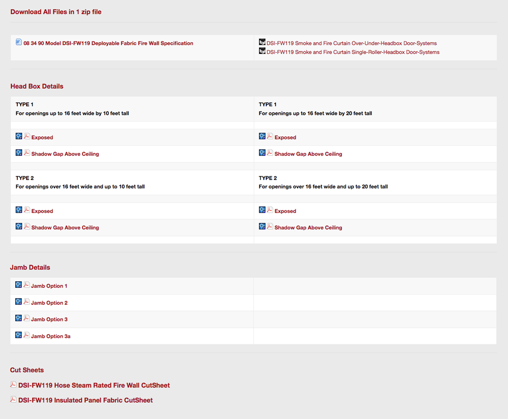 FW119 BIM, Headbox & Details downloads