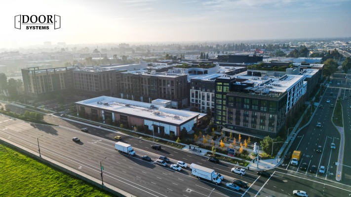Southwest view from Redhill at the intersection of Warner in Santa Ana, CA