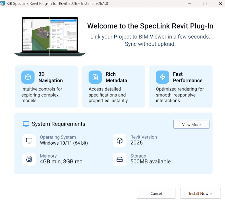 BIM Integration with Specs | Sync Revit and RIB SpecLink