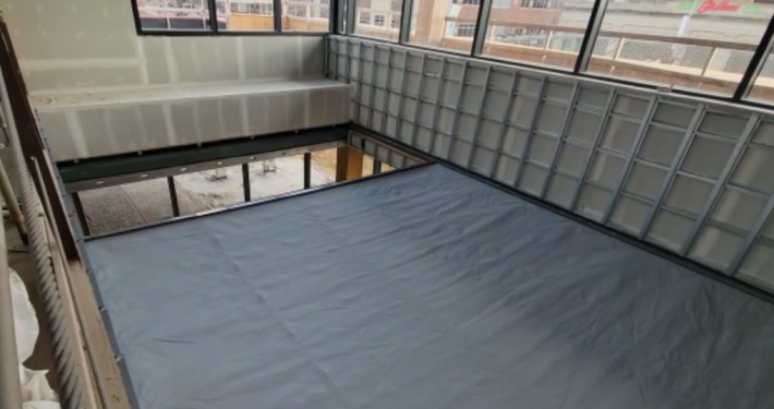 DSI-HHS10B Hose Stream Rated Horizontal Fire Curtain Top View