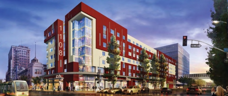Two Seven-Story Apartment Towers Planned Near Herald Examiner Building