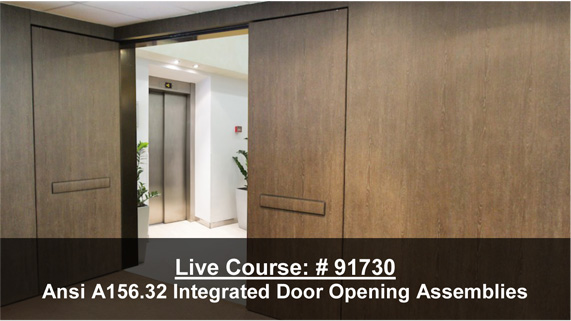 Ansi A156.32 Integrated Door Opening Assemblies