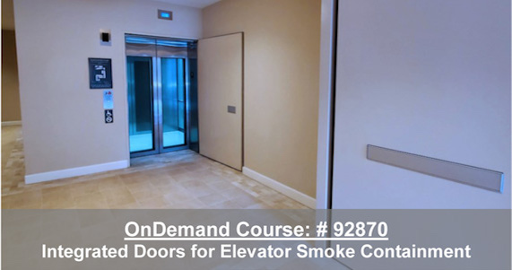 Integrated Doors for Elevator Smoke Containment